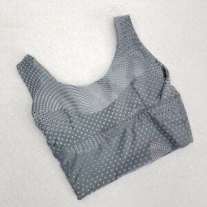 ABS2B Fitness Apparel Size S Sports Bra Top Athletic Workout Stretch Gray
